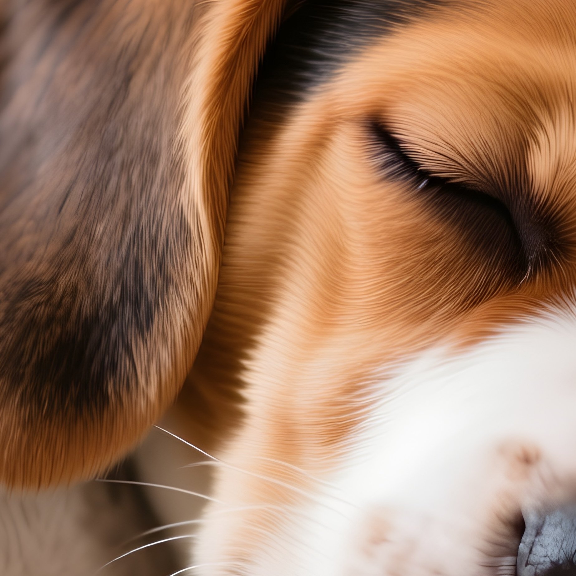 Puppy Beagle Sleeping - Full Resolution Quality Preview