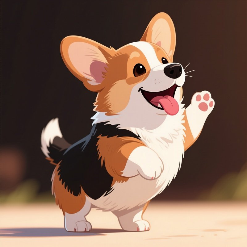 Puppy Corgi Pembroke Welsh Illustration