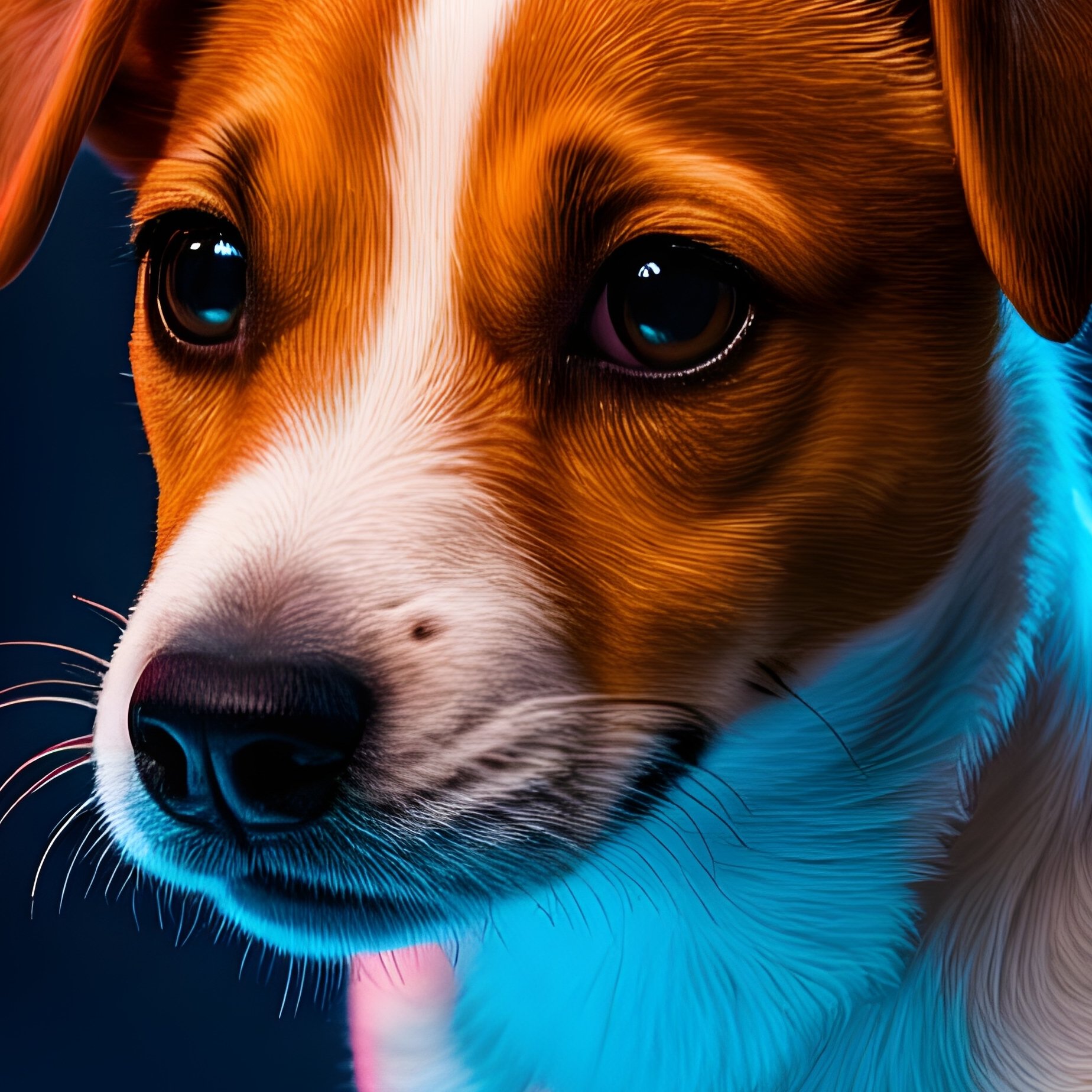 Puppy Jack Russell Terrier Science Fiction Future - Full Resolution Quality Preview