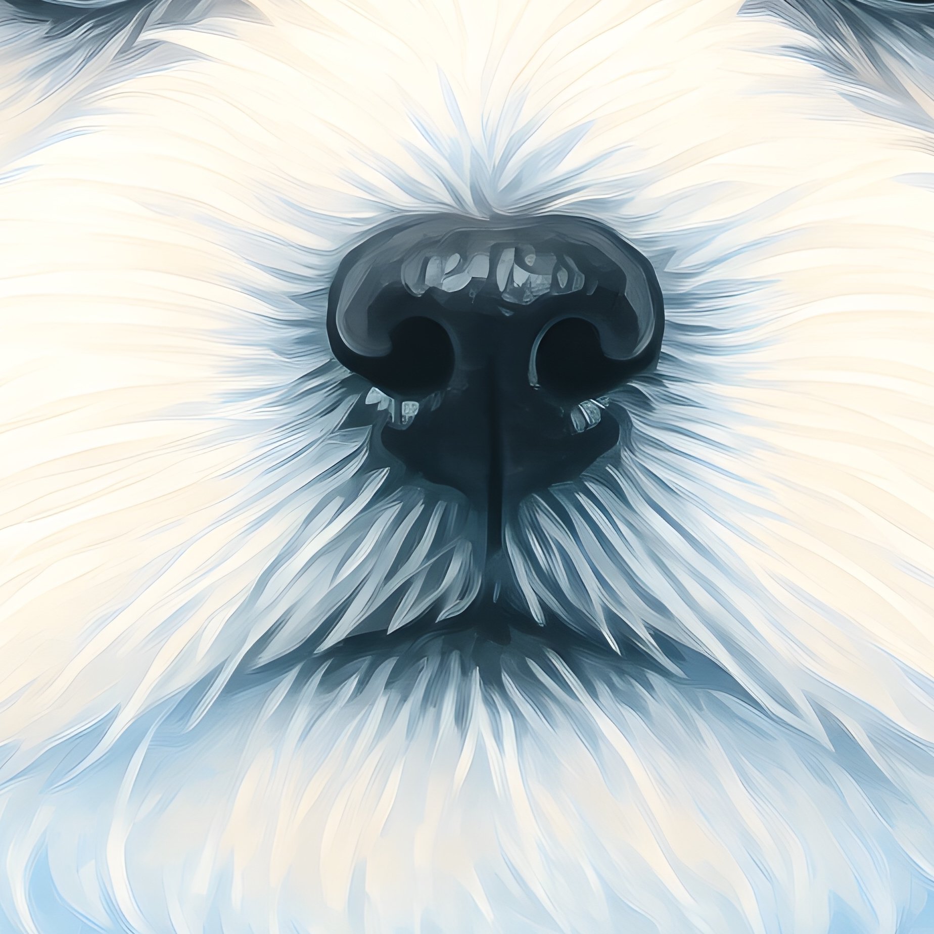 Puppy Maltese Portrait In Digital Art - Full Resolution Quality Preview