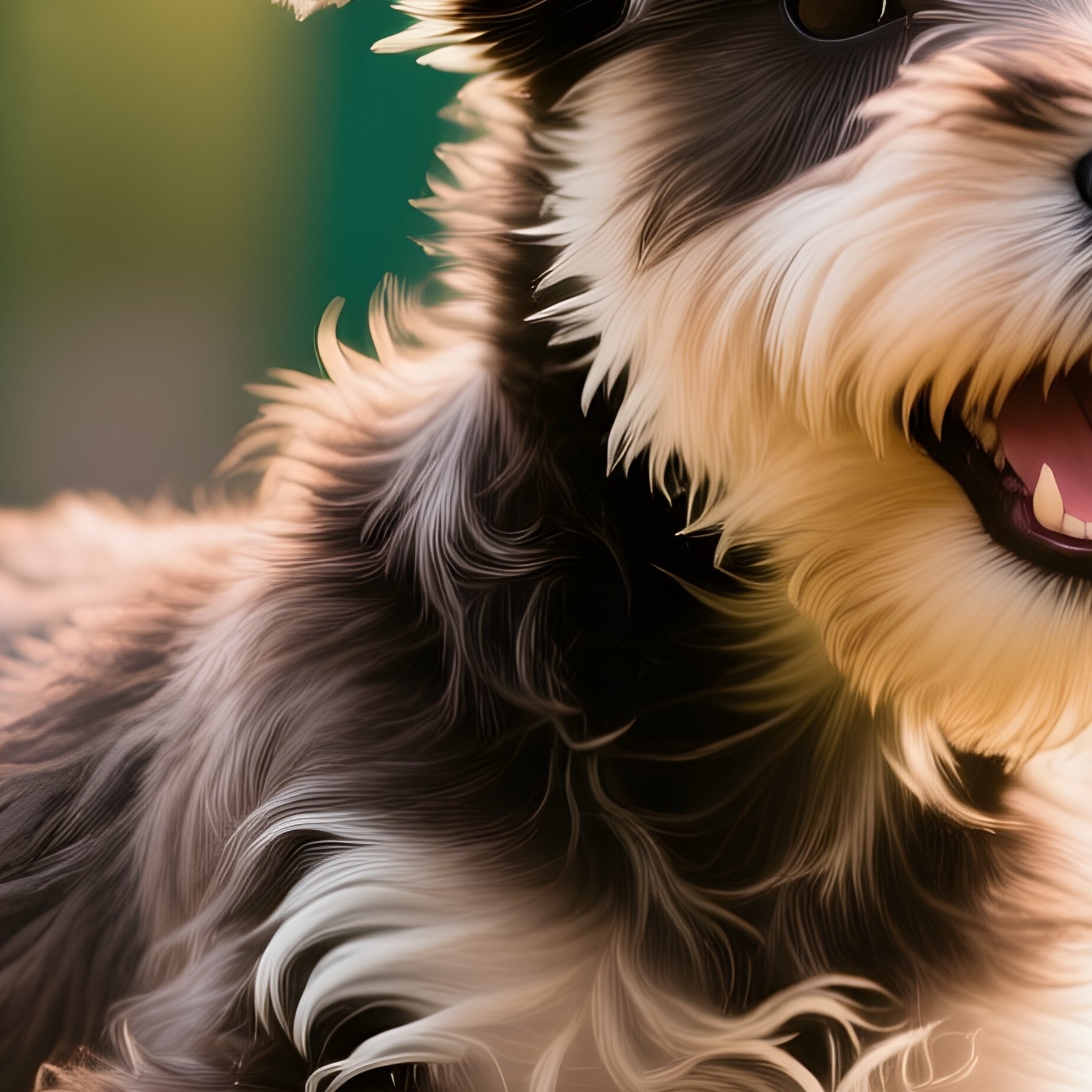 Puppy Miniature Schnauzer Playing Outdoor - Full Resolution Quality Preview
