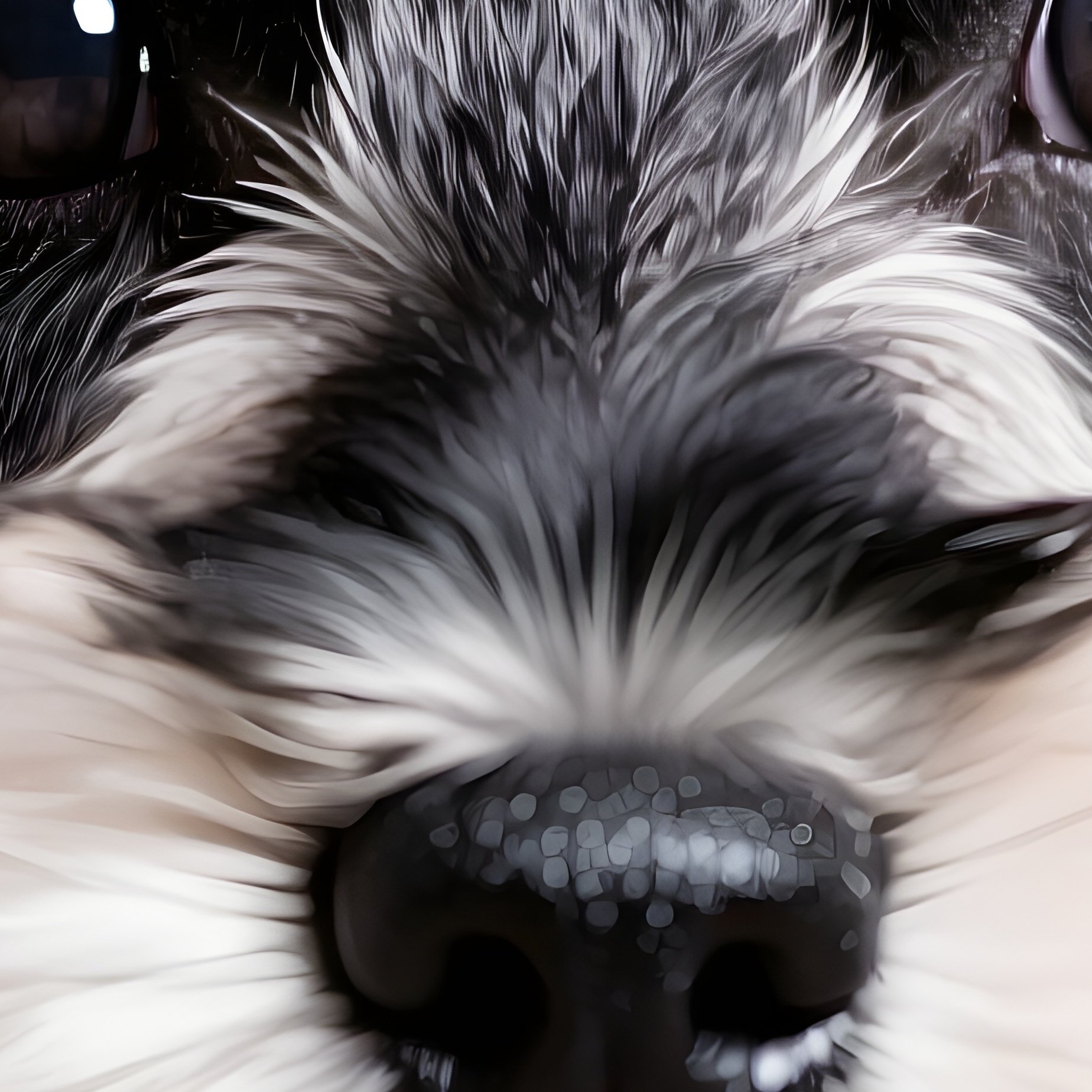 Puppy Miniature Schnauzer Portrait - Full Resolution Quality Preview