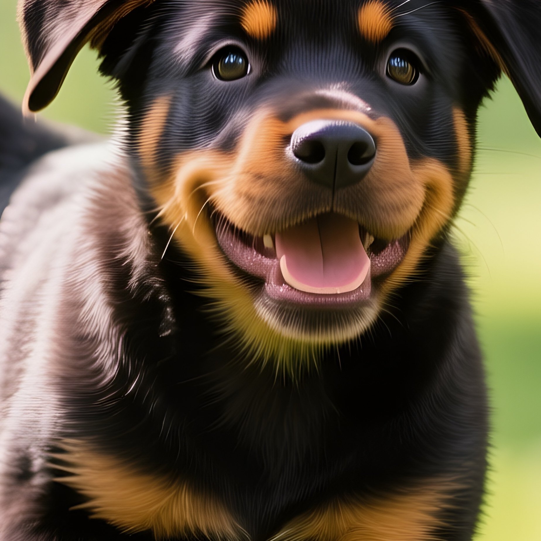 Puppy Rottweiler Playful Outdoor Adventure - Full Resolution Quality Preview