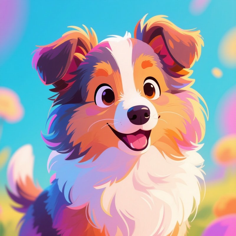 Puppy Shetland Sheepdog Digital Art