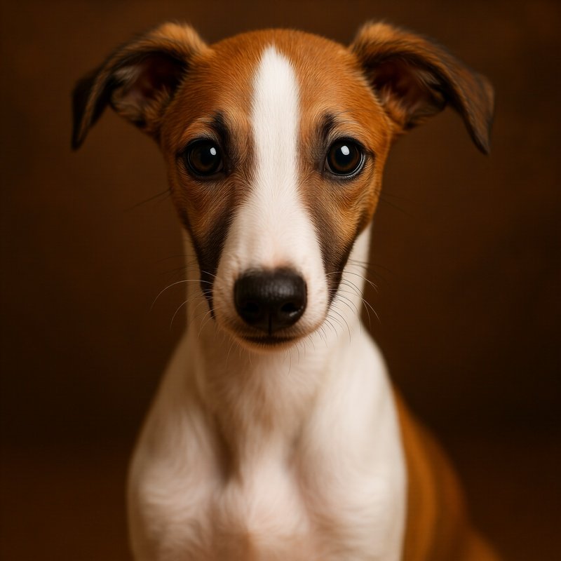 Puppy Whippet Cute Doggy Portrait