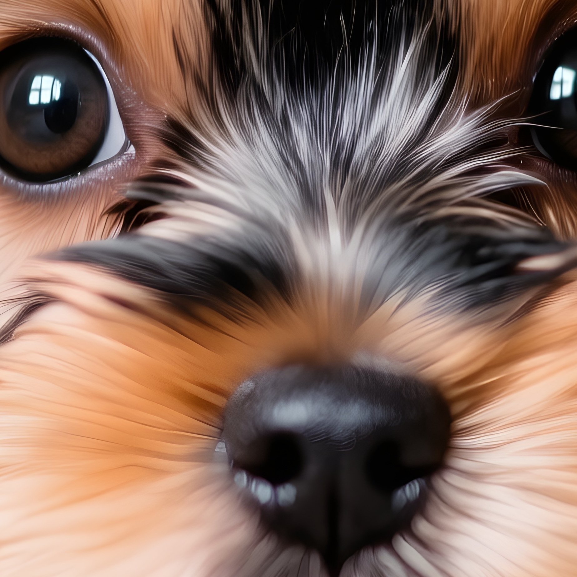 Puppy Yorkshire Terrier Portrait - Full Resolution Quality Preview