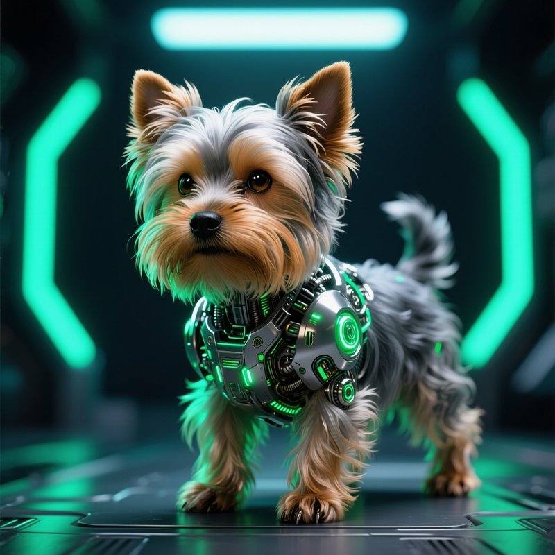 Puppy Yorkshire Terrier Science Fiction
