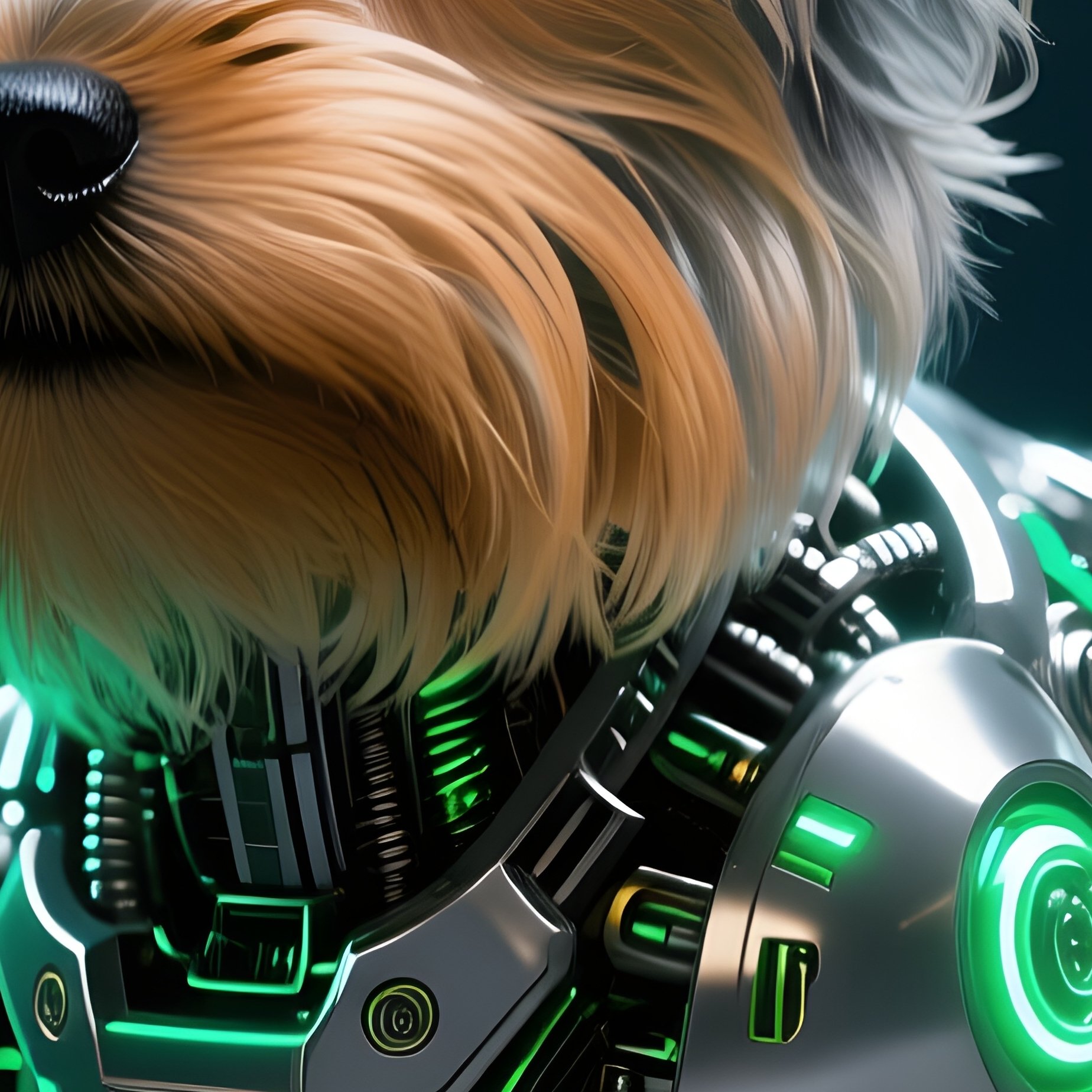 Puppy Yorkshire Terrier Science Fiction - Full Resolution Quality Preview