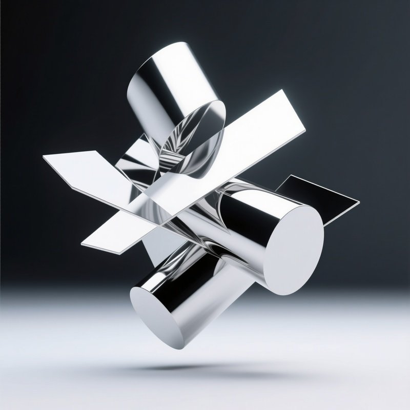 Pure Geometric Glossy Blank Surfaces 3