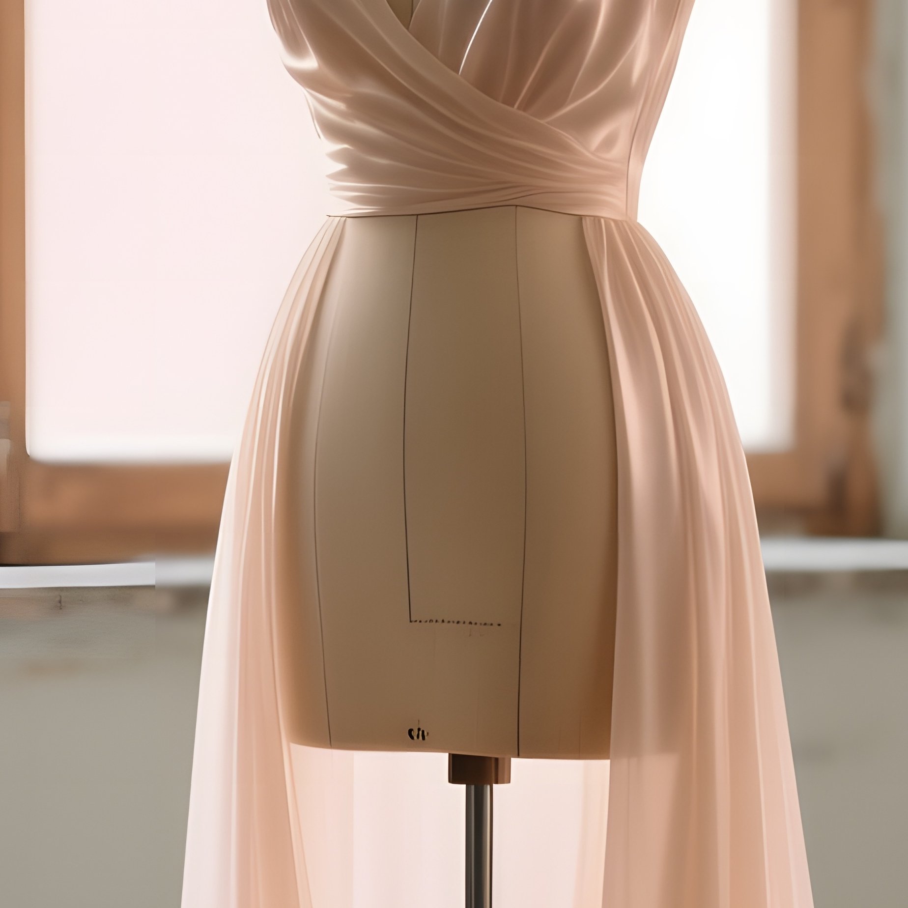 Quiet Early Morning Studio With Dress Form And Sketchbooks - Full Resolution Quality Preview