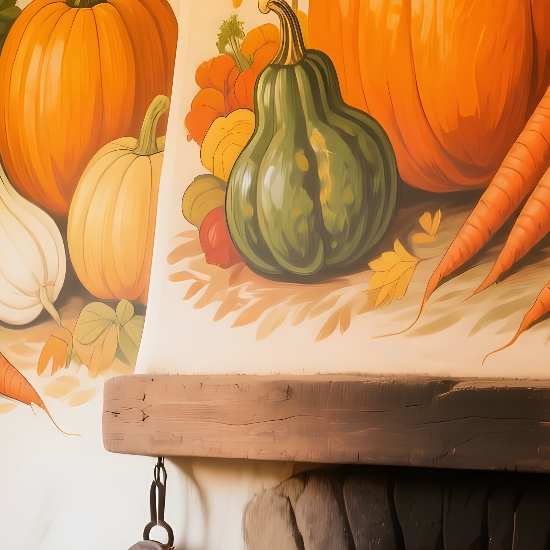 Quiet Farmhouse Kitchen Early Autumn Fresco - Full Resolution Quality Preview