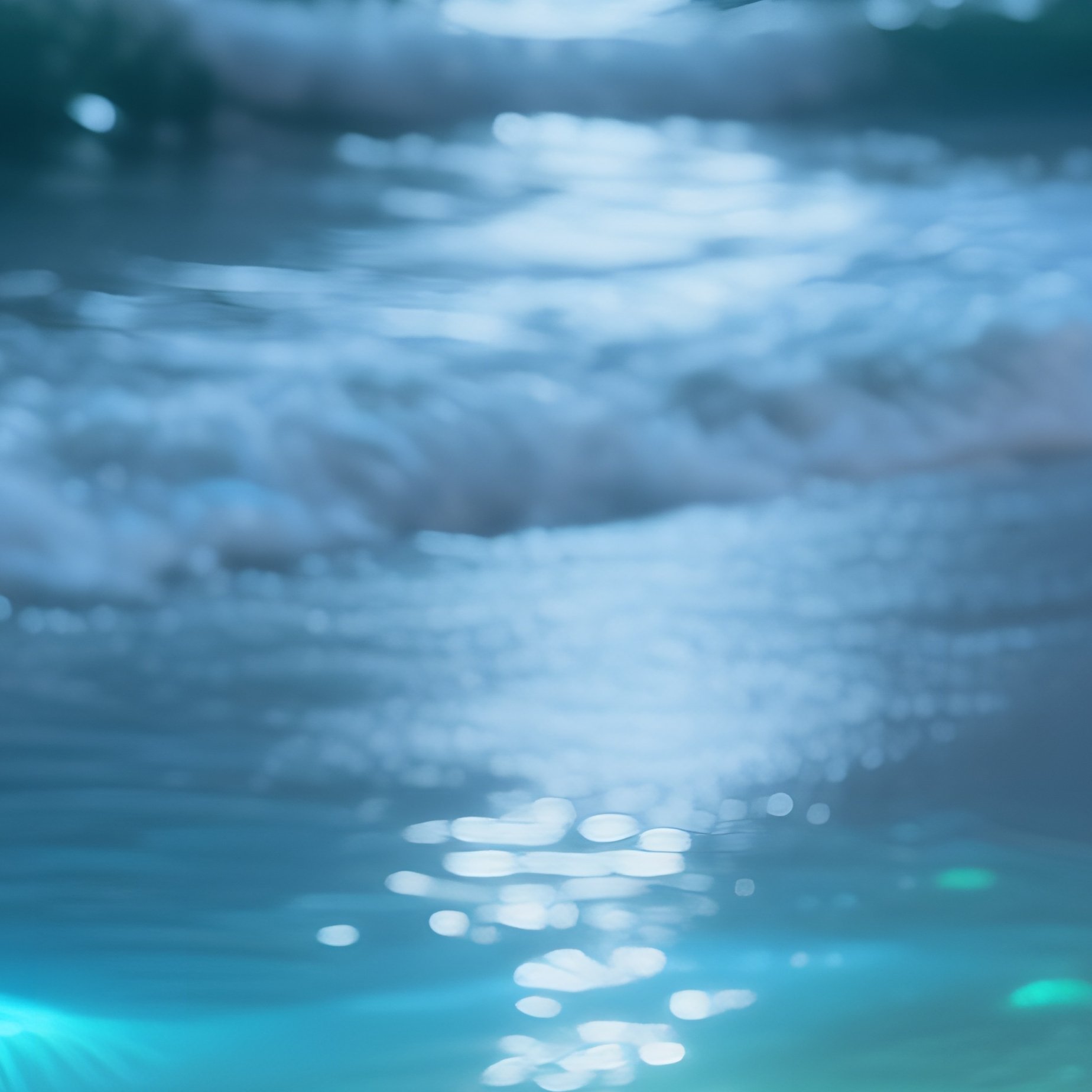 Quiet Moonlit Beach With Gentle Waves Seashells Driftwood Clay Bioluminescent Plankton - Full Resolution Quality Preview