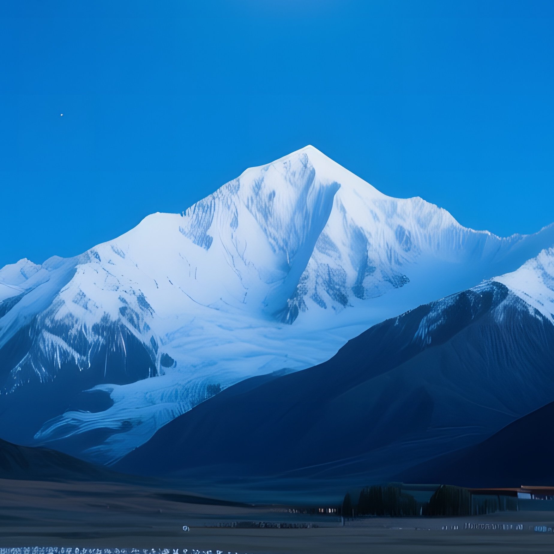 Quiet Night Tibetan Prayer Wheel Field - Full Resolution Quality Preview