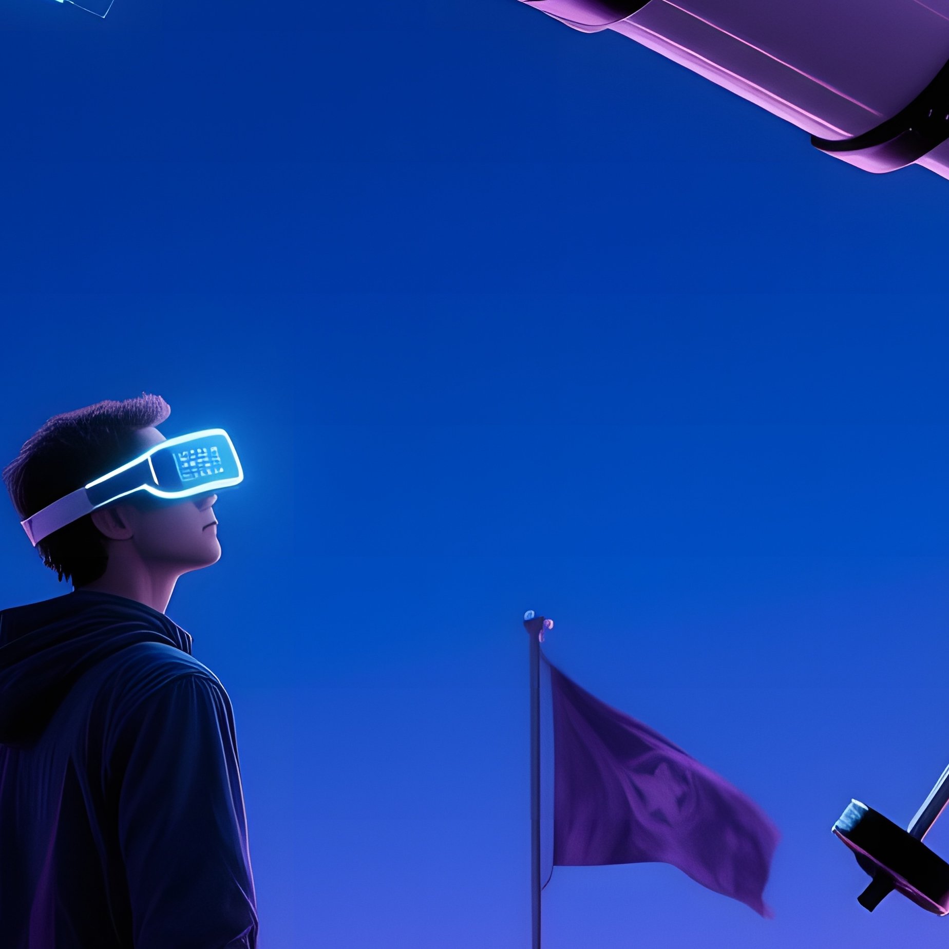 Quiet Rooftop Observatory With Giant Telescope Astronomer Hacker Ar Lenses - Full Resolution Quality Preview