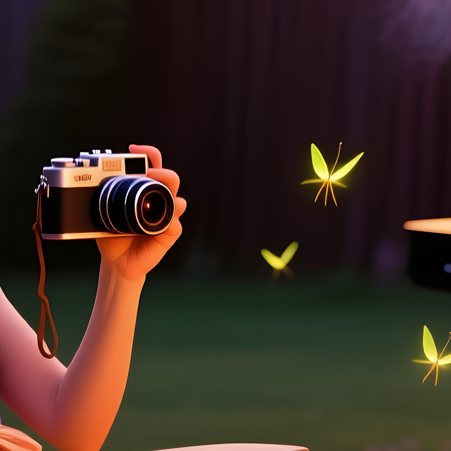 Quiet Suburban Backyard Barbecue At Dusk - Full Resolution Quality Preview