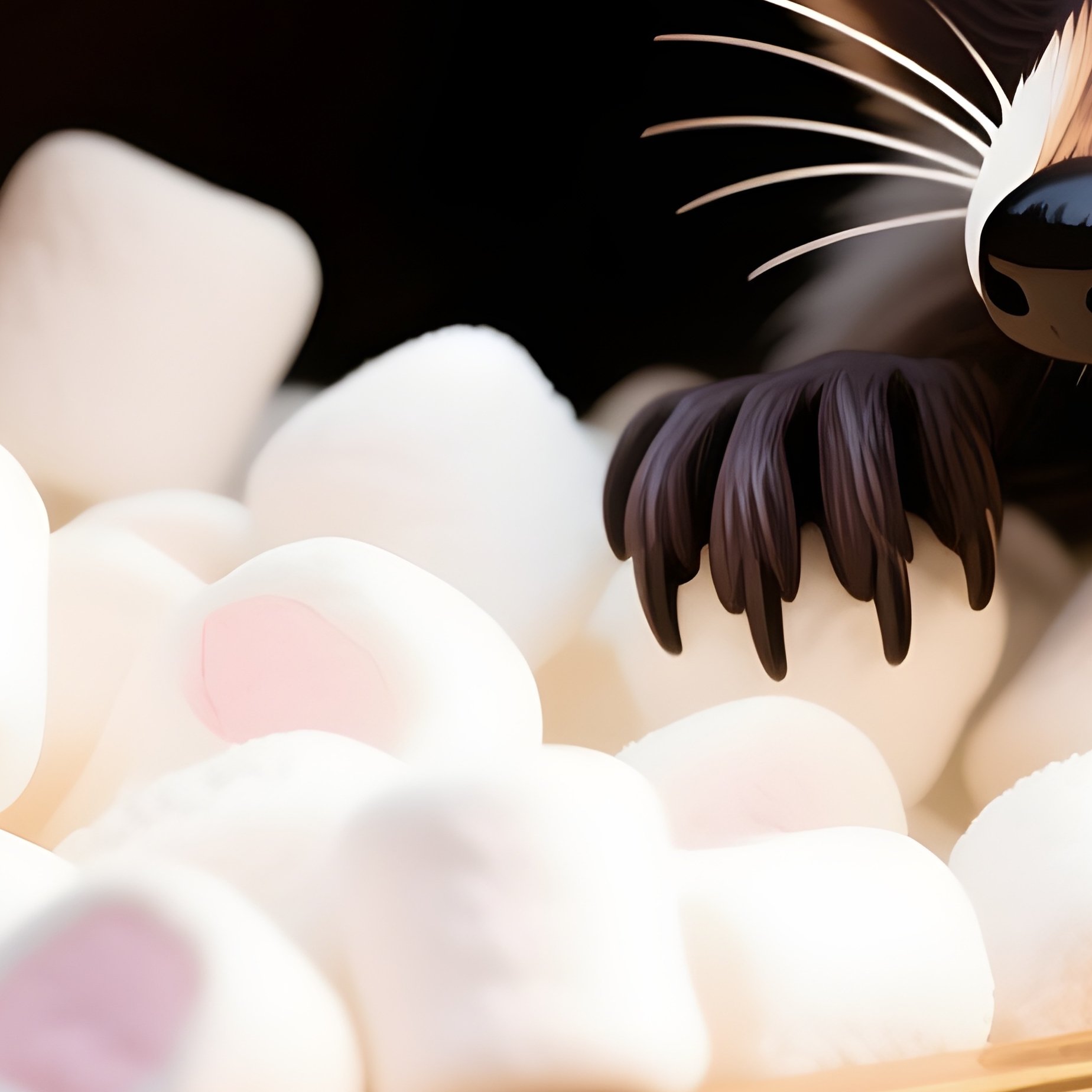 Raccoon Opening Treasure Chest Full Of Marshmallows - Full Resolution Quality Preview