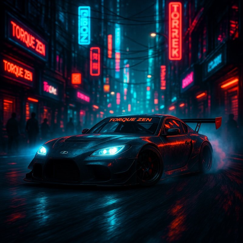 Racer Torque Zen Drifting Cyberpunk Streets 2