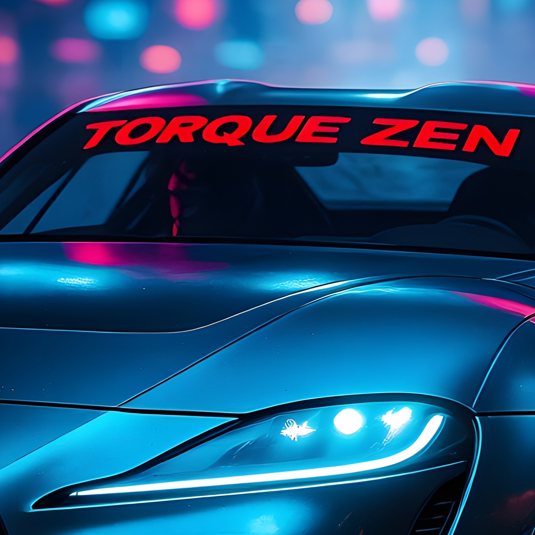 Racer Torque Zen Drifting Cyberpunk Streets - Full Resolution Quality Preview