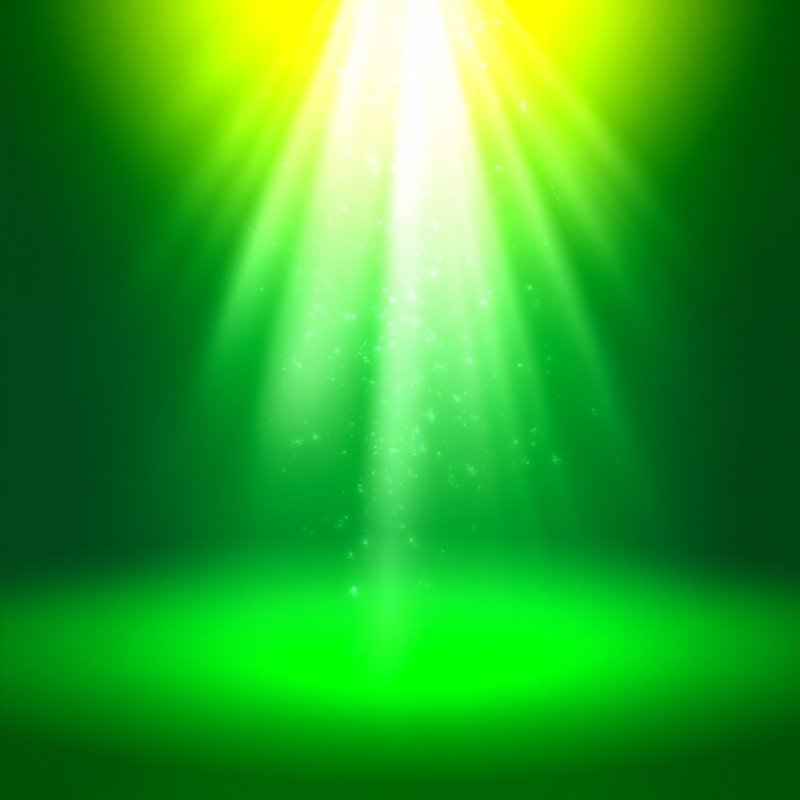 Radiant Light Beams In A Green Setting Radiant Green Background