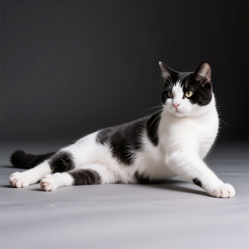 Ragamuffin Cat Full Body Stretch
