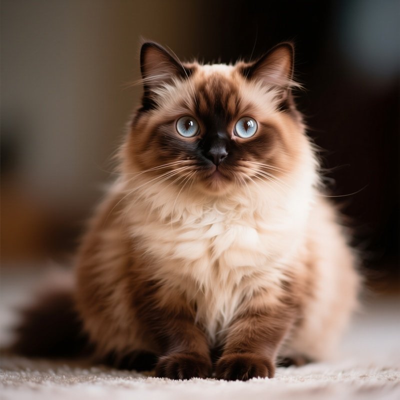 Ragamuffin Cat Wide Curious Eyes