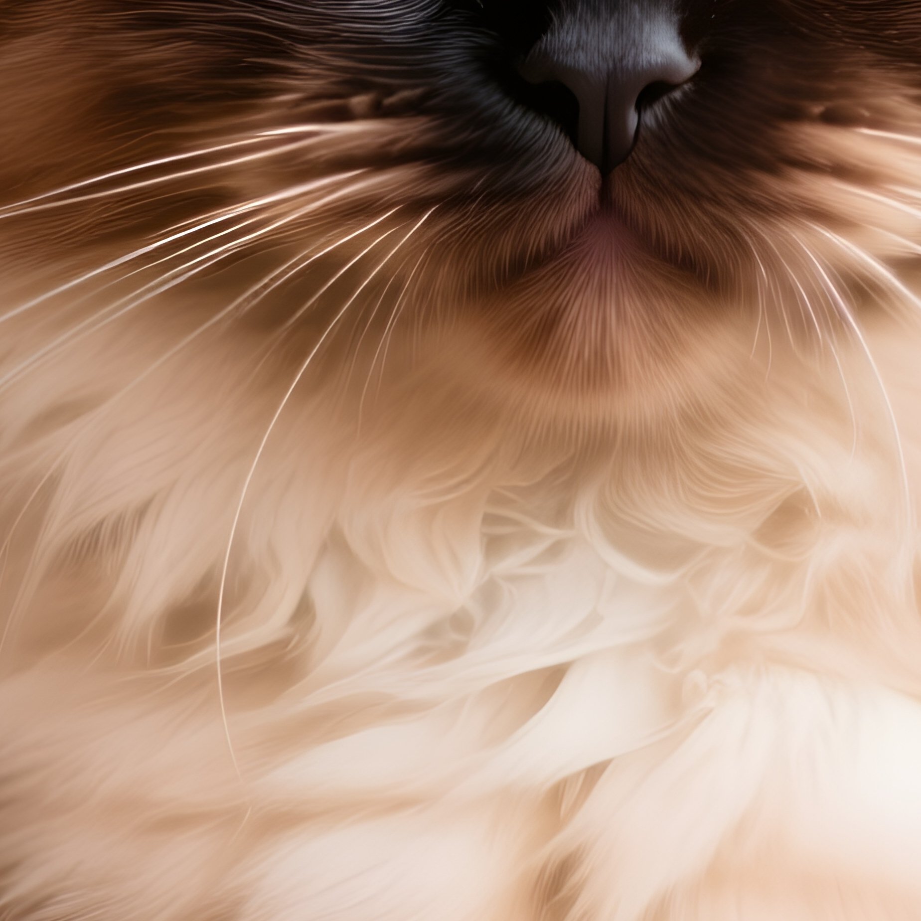 Ragamuffin Cat Wide Curious Eyes - Full Resolution Quality Preview