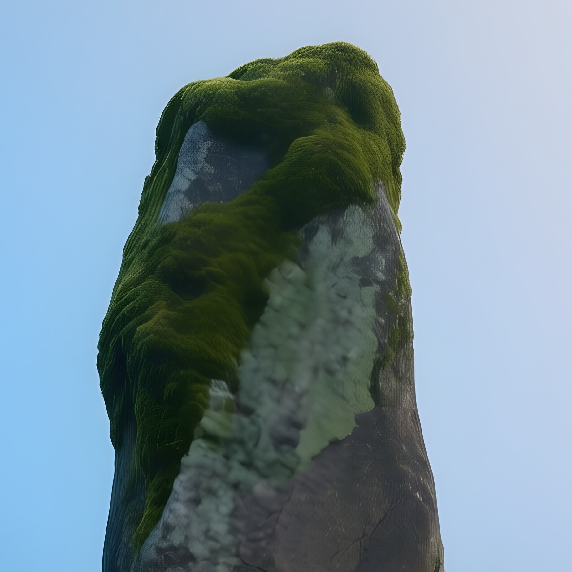 Rainbow Behind Ancient Standing Stones - Full Resolution Quality Preview