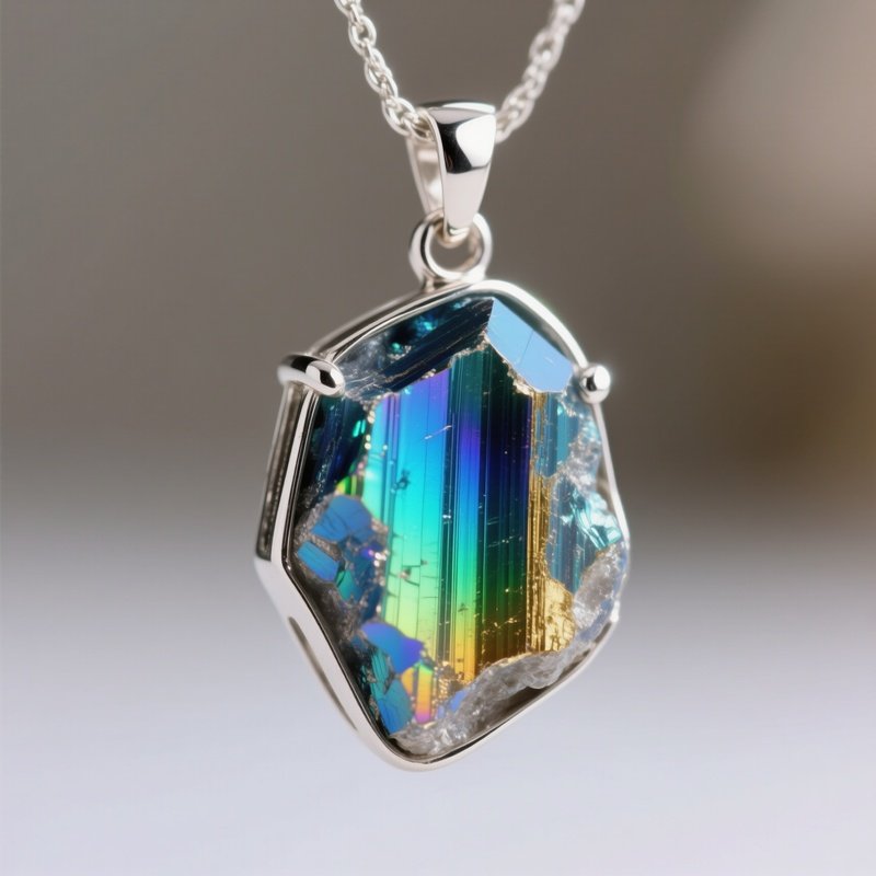 Rainbow Metal Bismuth Jewelry Pendant