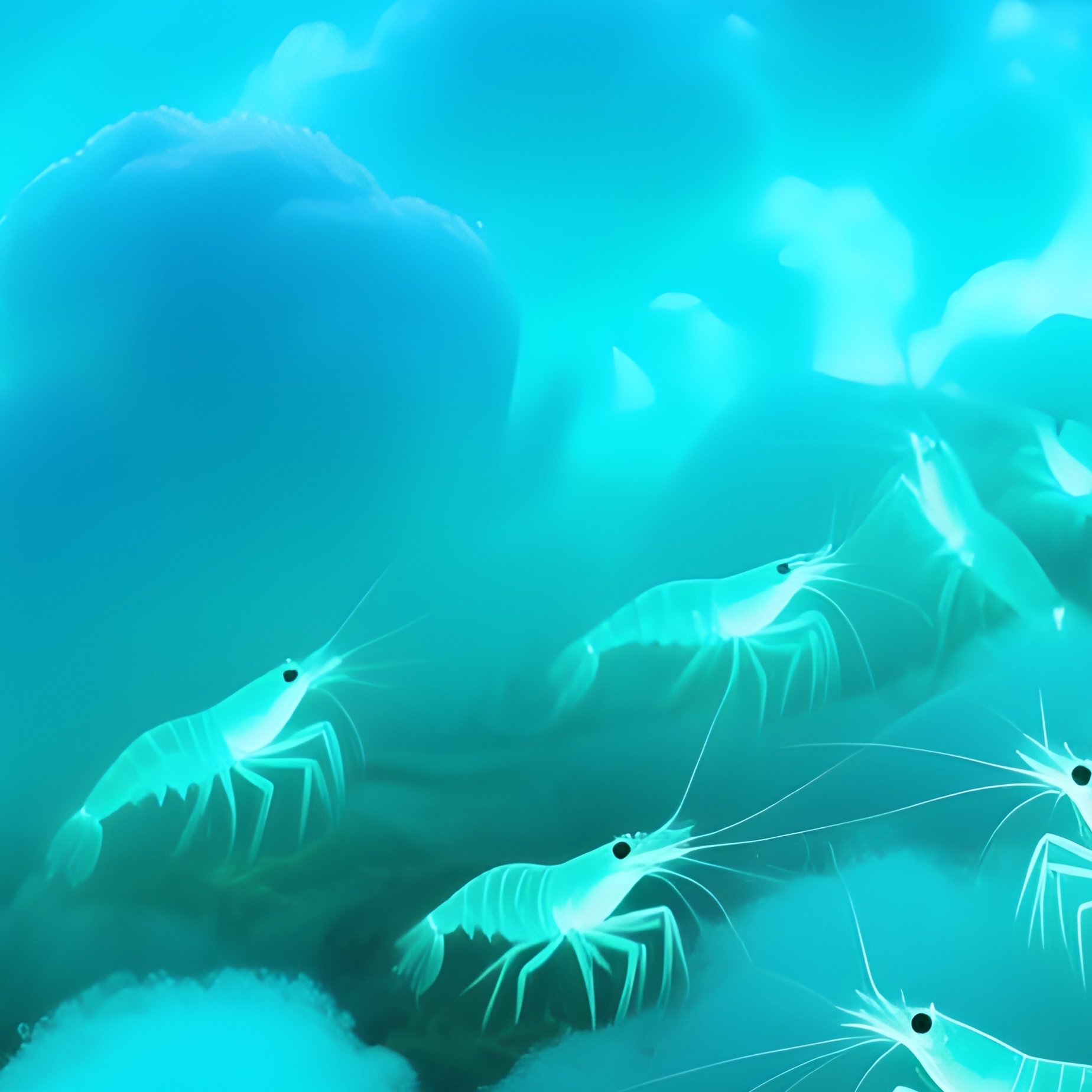 Real Life Bioluminescent Shrimp Cloud Nature - Full Resolution Quality Preview