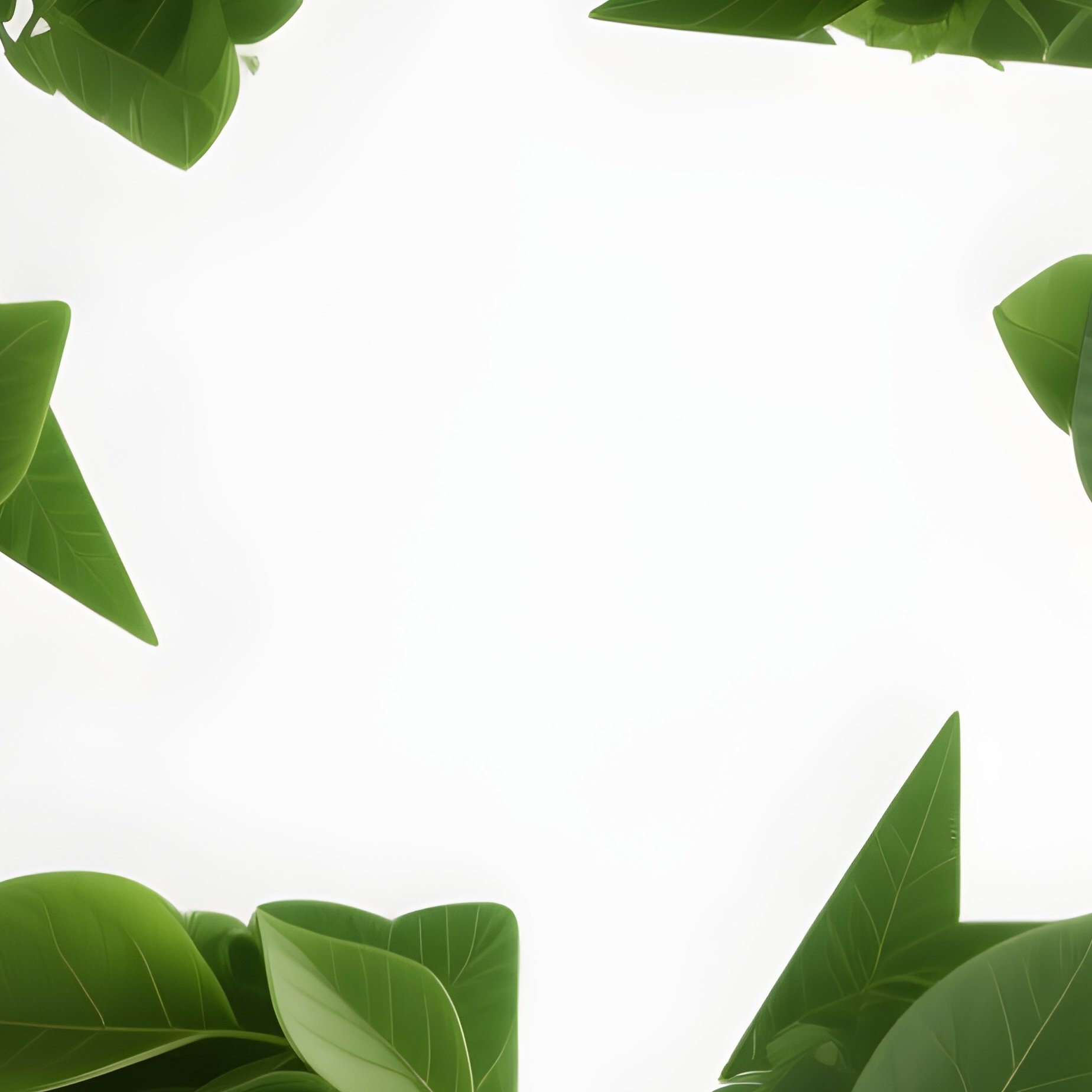 Recycle Symbol: A Recycling Symbol Made Of Lush Green Leaves, Floating In A White Space, Symbolizing Circular Economy. - Full Resolution Quality Preview