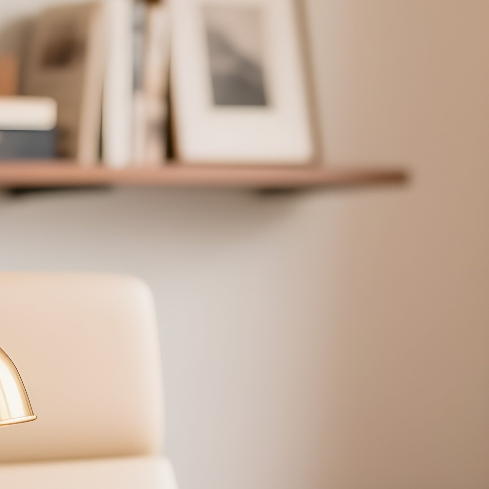 Refined Office Space Wooden Desk Curated Accessories - Full Resolution Quality Preview