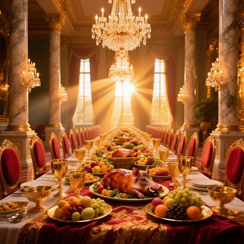 Regal Banquet Hall At Sunrise