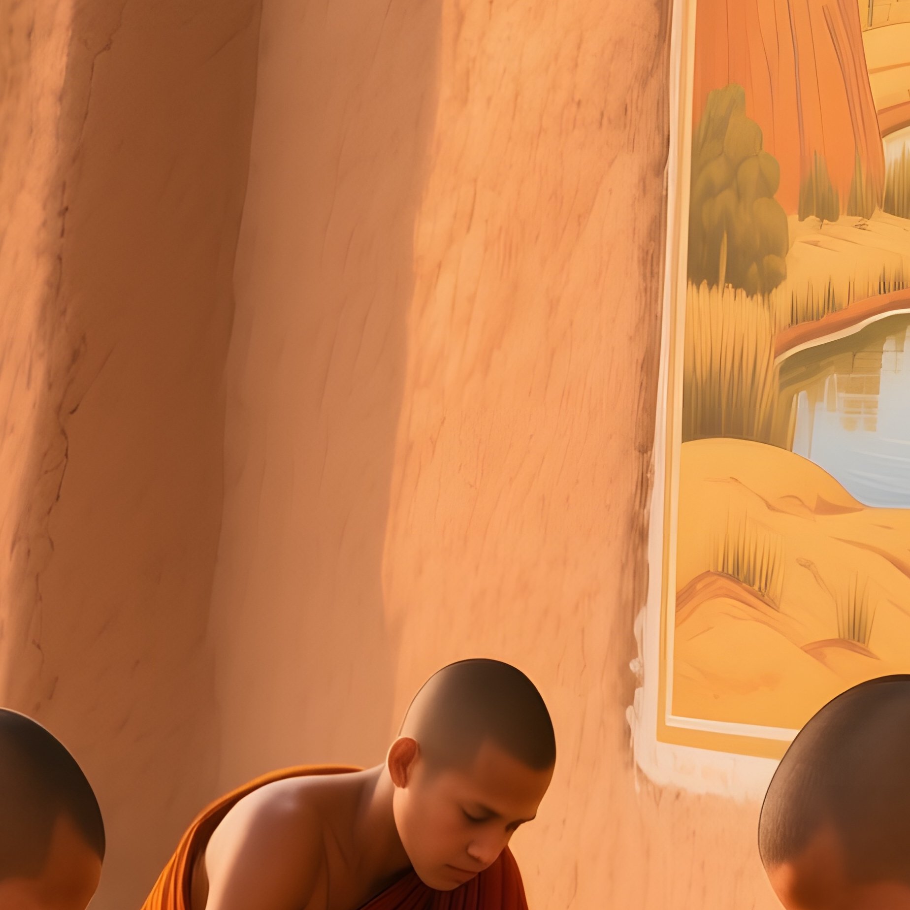 Remote Desert Monastery At Sunrise - Full Resolution Quality Preview