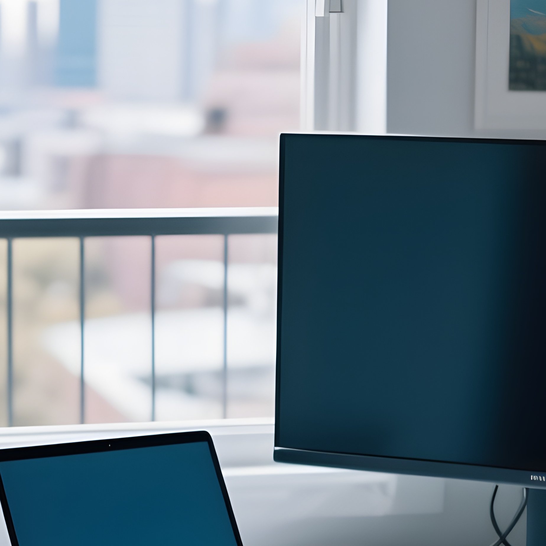 Remote Office Workspace Buro - Full Resolution Quality Preview