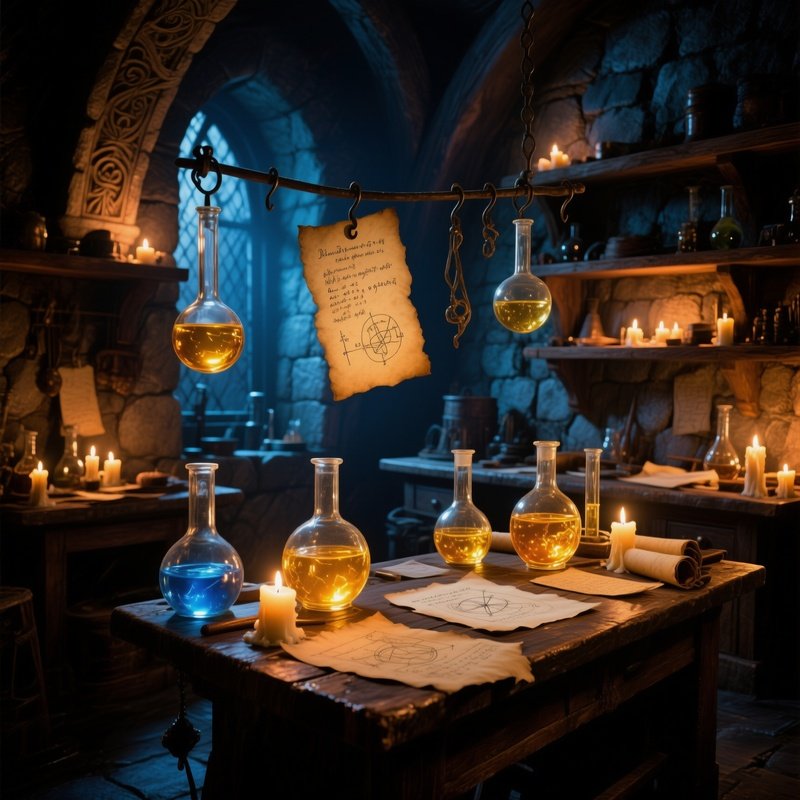 Renaissance Alchemist Laboratory