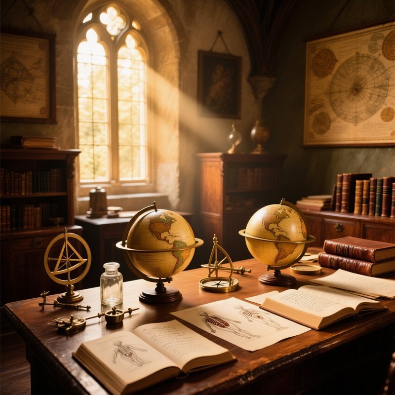 Renaissance Study With Scientific Instruments