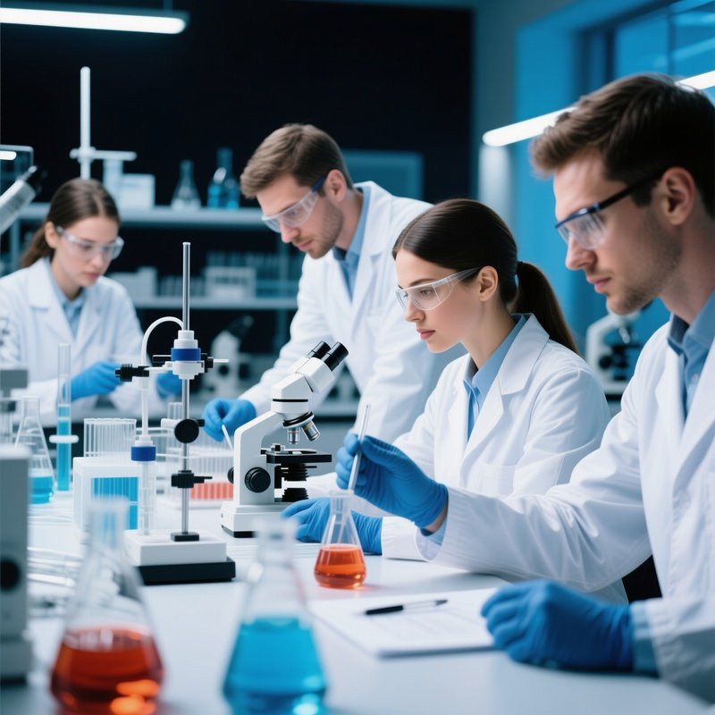 Research Team Lab Work In Progress