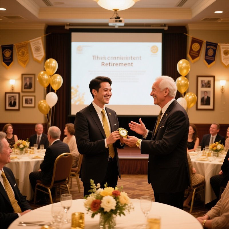 Retirement Party Gold Watch