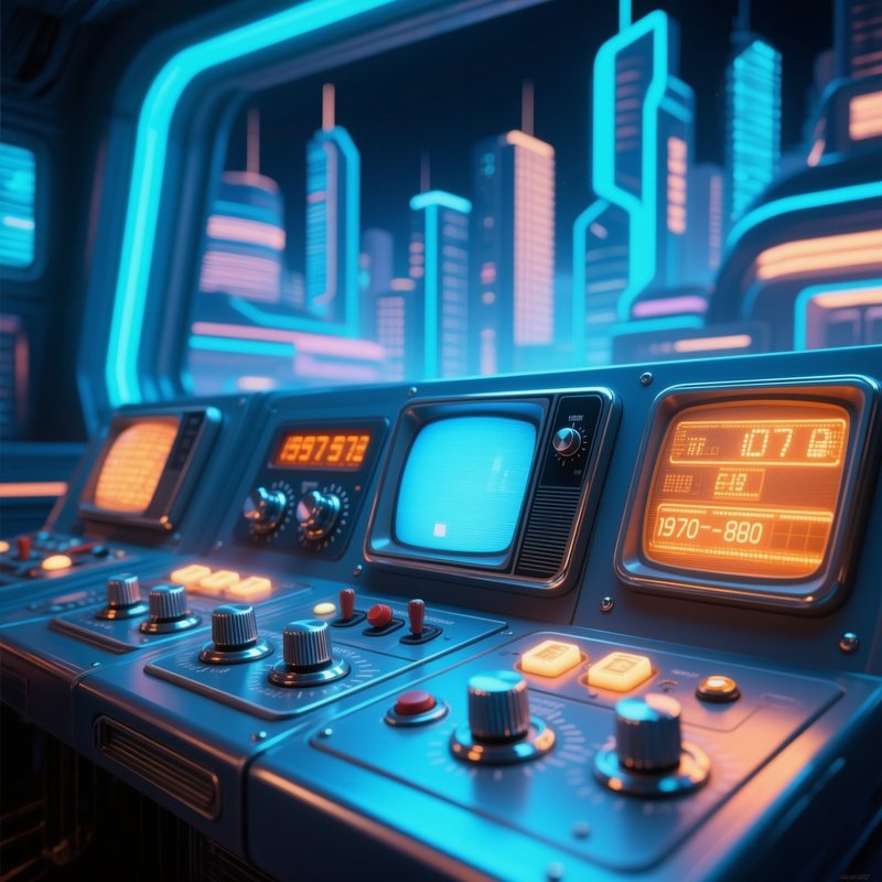 Retro Futuristic Digital Nostalgia