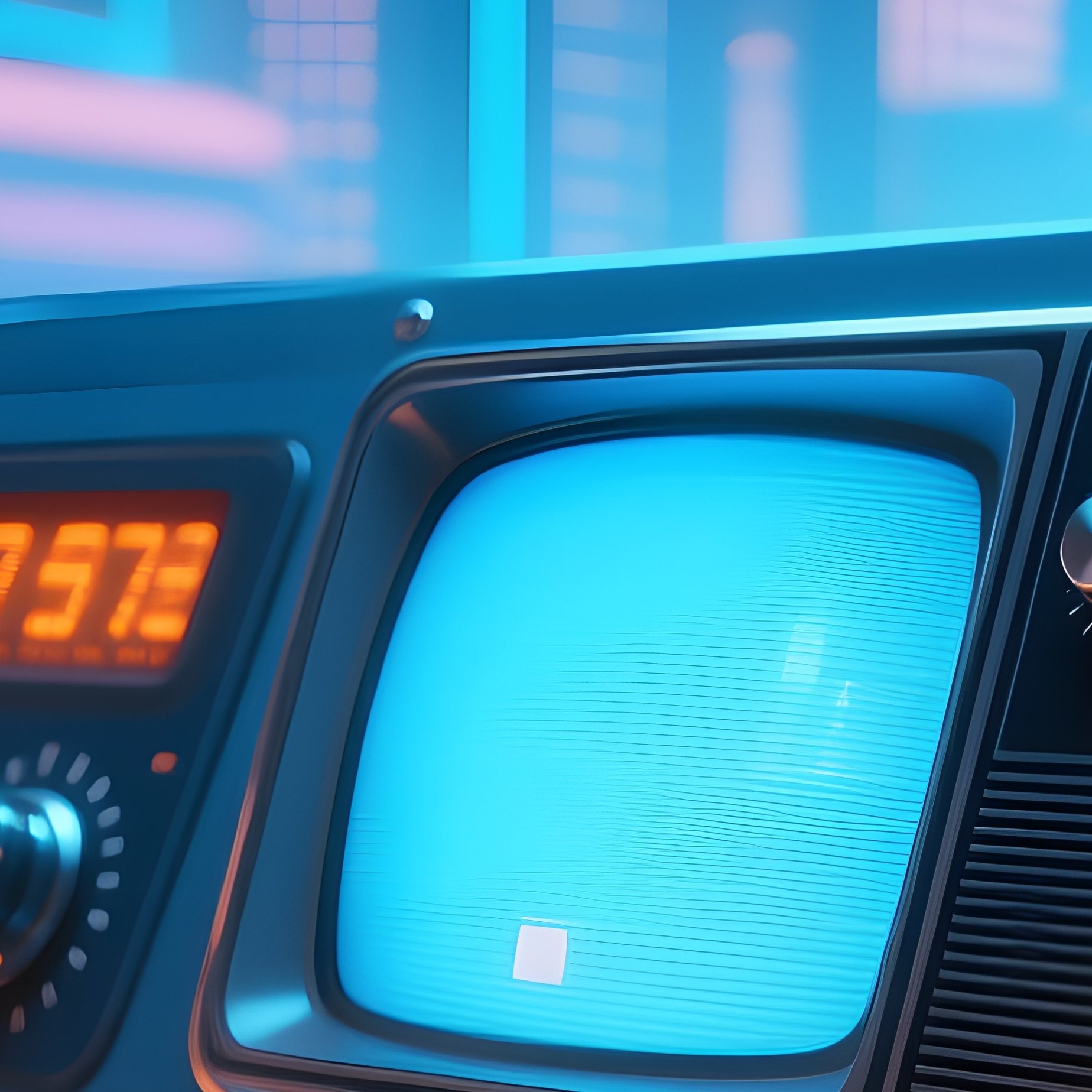 Retro Futuristic Digital Nostalgia - Full Resolution Quality Preview