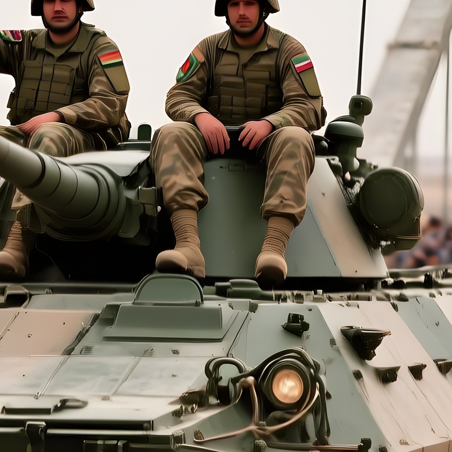 Returning From Afghanistan 1988 Btr 70 Crossing Friendship Bridge - Full Resolution Quality Preview