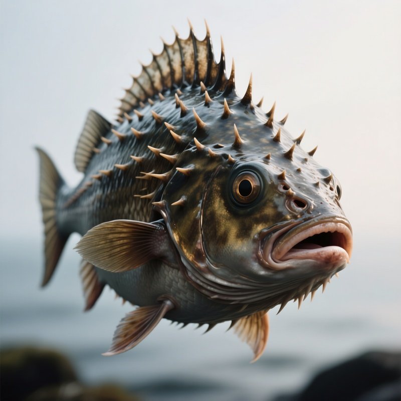 Ridgehead Fish – Bony Helmet Like Ridges Across Its Head.