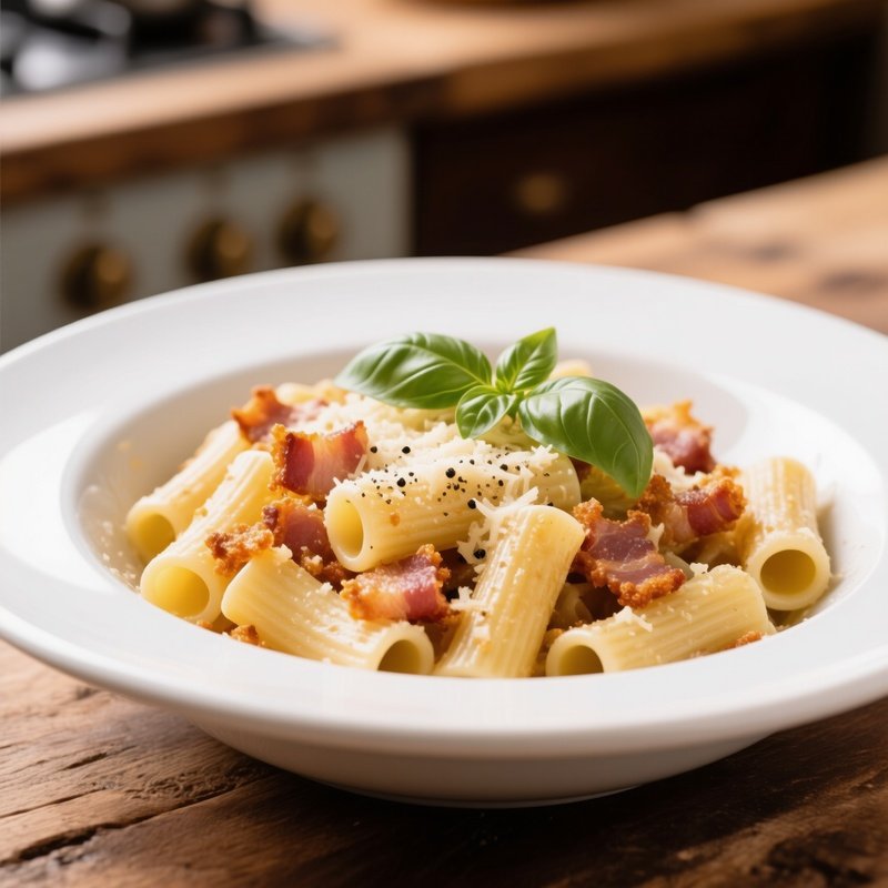 Rigatoni Alla Gricia Crispy Guanciale Pecorino