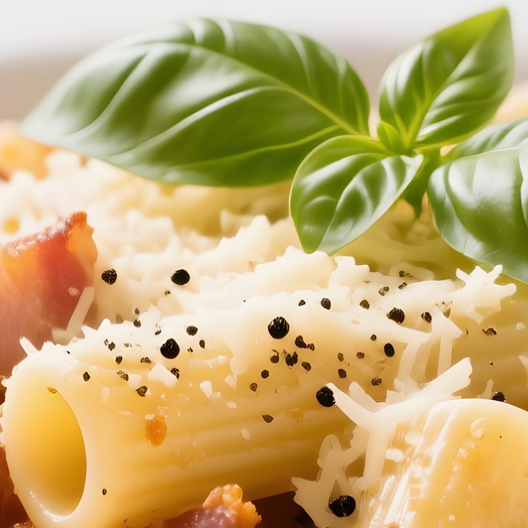 Rigatoni Alla Gricia Crispy Guanciale Pecorino - Full Resolution Quality Preview