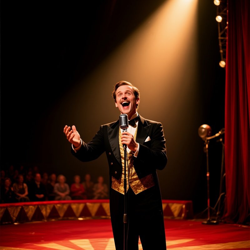 Ringmaster Announcing Vintage Microphone