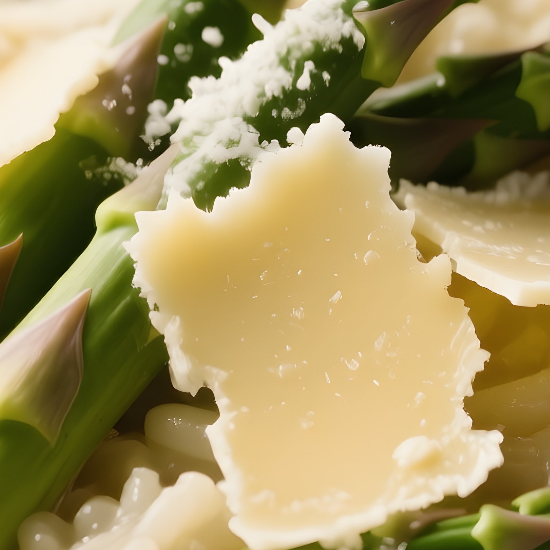 Risotto Agli Asparagi Made With Asparagus, Vegetable Stock, Butter, And Parmigiano Reggiano - Full Resolution Quality Preview