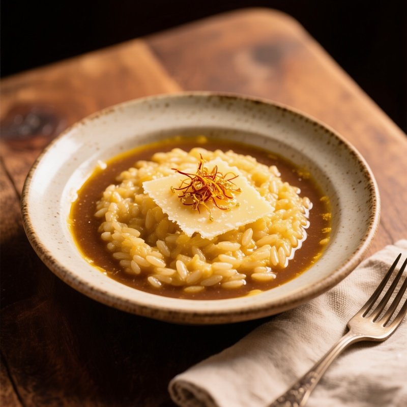 Risotto Alla Milanese Arborio Beef Broth Saffron Butter Parmesan