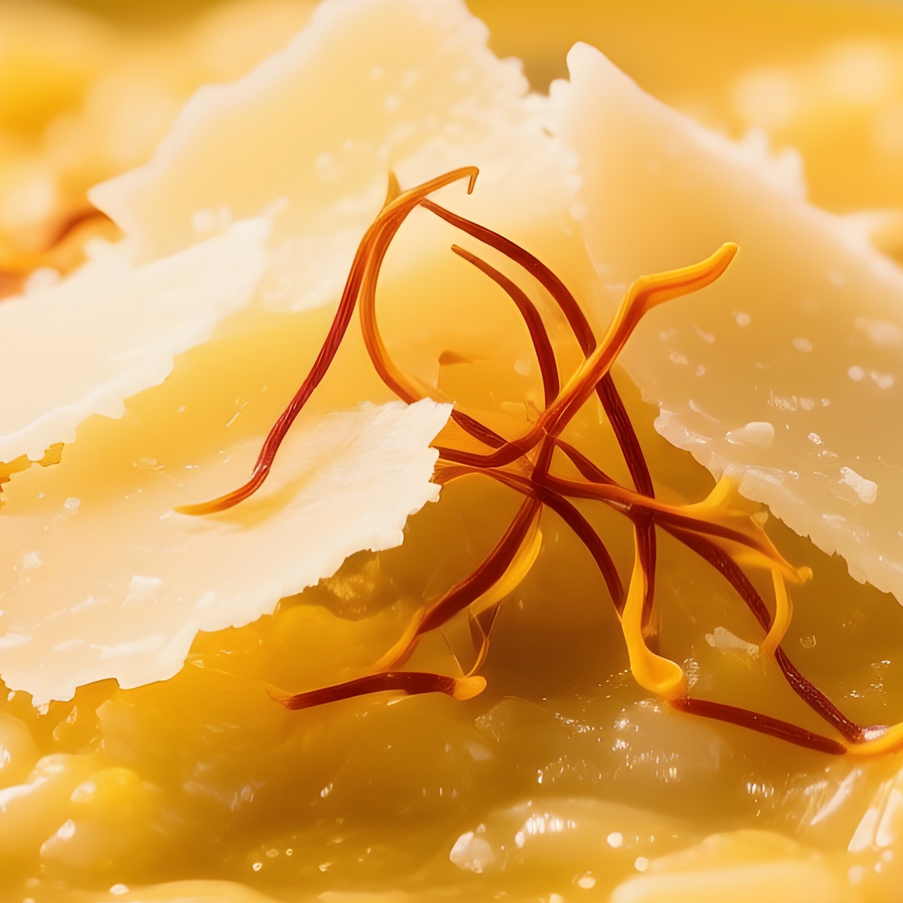 Risotto Alla Milanese Arborio Beef Broth Saffron Butter Parmesan - Full Resolution Quality Preview