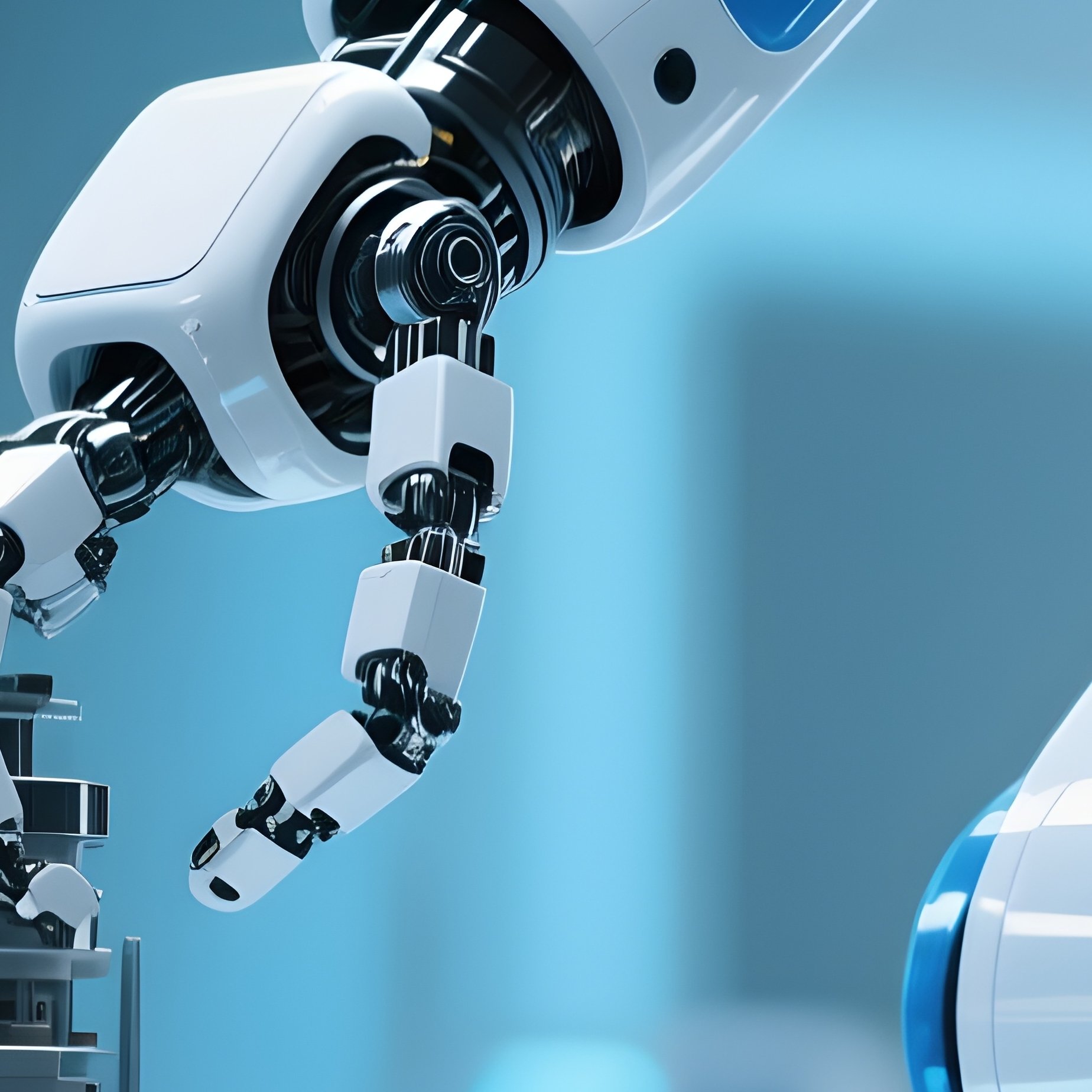 Robot Arm In Motion Photo Realistic 2 - Full Resolution Quality Preview