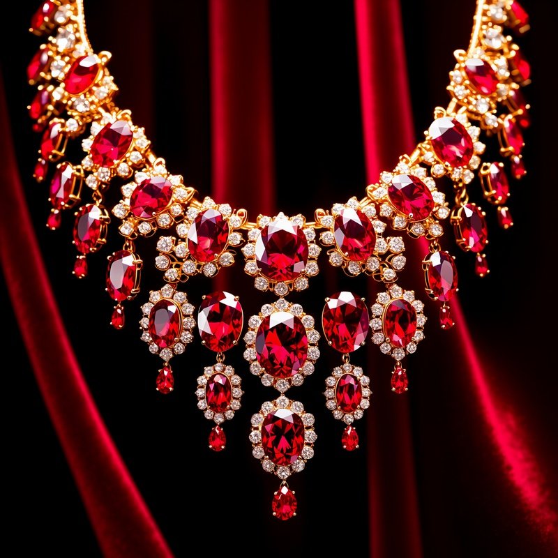 Rubies And Red Gems Rubine Rote Steinen